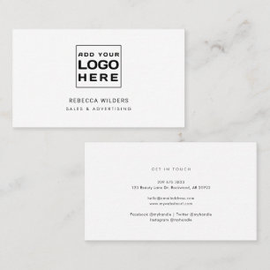 Carte De Visite Logo moderne minimaliste