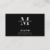 Carte De Visite Logo moderne minimaliste Alimentation Liste d'alle (Dos)