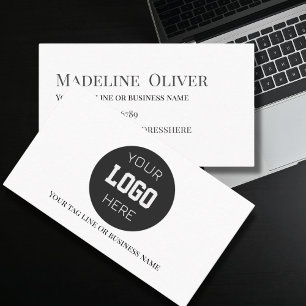 Carte De Visite Logo moderne minimaliste et contact professionnel