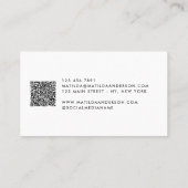 Carte De Visite Logo moderne, minime et remplaçable (Dos)