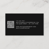 Carte De Visite Logo moderne, minime et remplaçable (Dos)