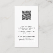 Carte De Visite Logo moderne, minime et remplaçable (Dos)