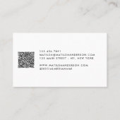 Carte De Visite Logo moderne, minime et remplaçable (Dos)