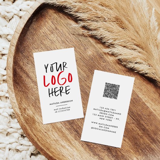 Carte De Visite Logo moderne, minime et remplaçable