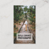 Carte De Visite Logo moderne | Photographe vertical (Devant)