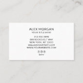 Carte De Visite Logo Moderne Professionnel (Dos)