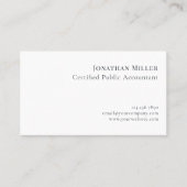 Carte De Visite Logo moderne professionnel simple (Devant)