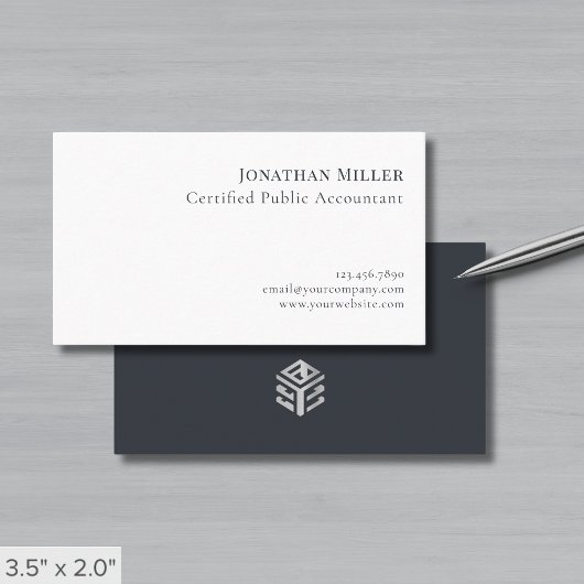 Carte De Visite Logo moderne professionnel simple