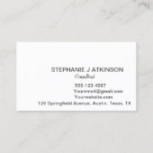 Carte De Visite Logo moderne QR Code Blush Pink Professional (Dos)