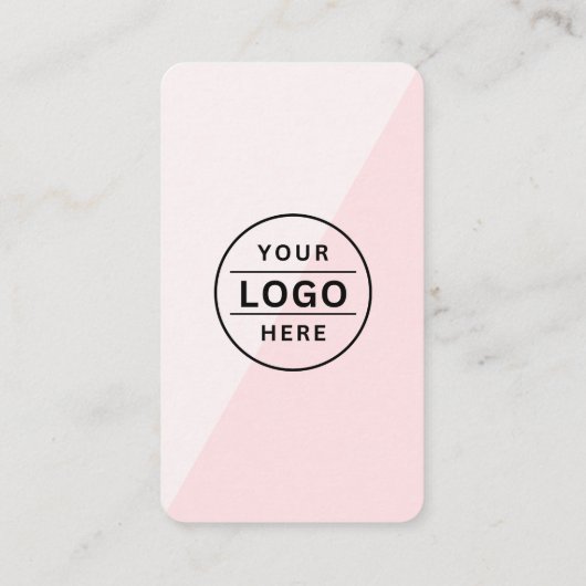 Carte De Visite Logo moderne QR Code Boulangerie rose (Dos)