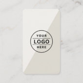 Carte De Visite Logo moderne QR Code Boulangerie rose (Dos)