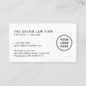 Carte De Visite Logo moderne QR Code Entreprise Employé (Devant)