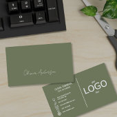 Carte De Visite Logo moderne Sage simple