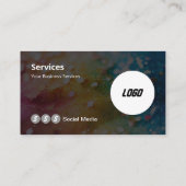 Carte De Visite Logo moderne Scannable QR Code (Dos)