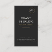 Carte De Visite Logo Moderne Simple Professionnel (Devant)