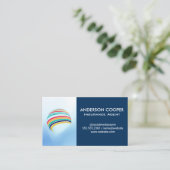 Carte De Visite Logo mondial stylisé | Entreprise moderne (Debout devant)