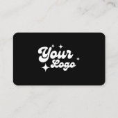 Carte De Visite Logo Monogramme Code QR Connectez-Vous Avec Nous (Dos)