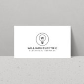 Carte De Visite LOGO MONOGRAMME DE BULLE CLAIR sur BLANC pour les 