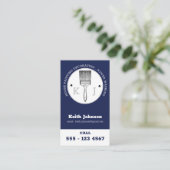 Carte De Visite Logo Monogramme de lavage de puissance de l'artist (Debout devant)