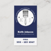 Carte De Visite Logo Monogramme de lavage de puissance de l'artist (Devant)