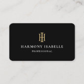 Carte De Visite Logo Monogramme de l'Entrepreneur Construction Noi (Devant)