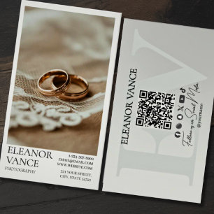 Carte De Visite Logo Monogrammé Minimaliste Professionnel Moderne