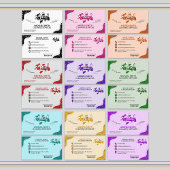 Carte De Visite Logo Monogramme professionnel Blue Cleaning Servic