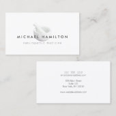 Carte De Visite Logo mortier et pilon pour naturopathes, guérisseu (Devant / Derrière)