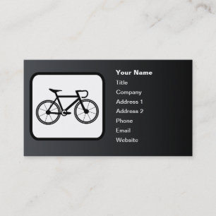 Carte De Visite Logo moto de course personnalisable Noir