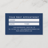 Carte De Visite Logo Muscle Tooth, Dentist Nomination (Dos)