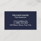 Carte de visite Logo Muscles Fitness (Dos)