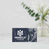 Carte de visite Logo Muscles Fitness (Debout devant)