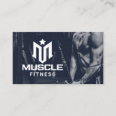 Carte de visite Logo Muscles Fitness (Devant)