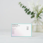 Carte De Visite Logo Muted Alexandrite Online Biz (Debout devant)