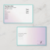 Carte De Visite Logo Muted Alexandrite Online Biz (Devant / Derrière)