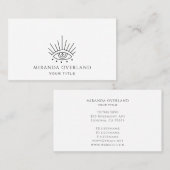 Carte De Visite Logo Mystic Eye (Devant / Derrière)