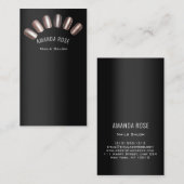 Carte De Visite Logo Nails Professionnels Manucure Pedicure Pearl (Devant / Derrière)