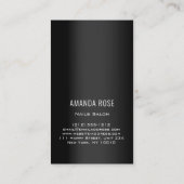 Carte De Visite Logo Nails Professionnels Manucure Pedicure Pearl (Dos)