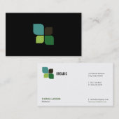 Carte De Visite Logo Nature (noir jet) (Devant / Derrière)