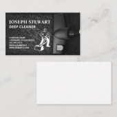Carte De Visite Logo Nettoyant | Nettoyage en profondeur des tapis (Devant / Derrière)