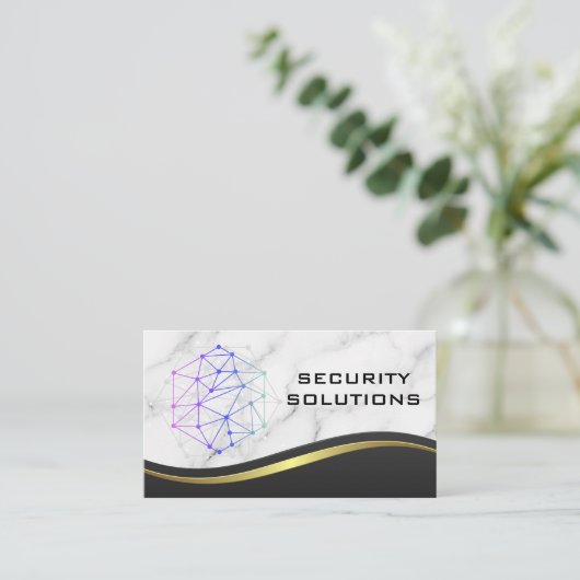 Carte De Visite Logo Network Tech (Debout devant)