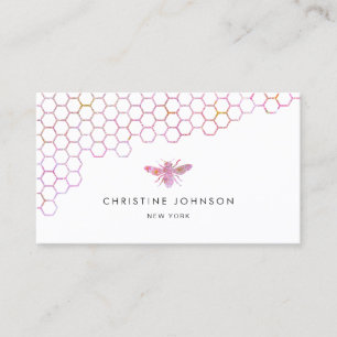 Carte De Visite logo nid d'abeille