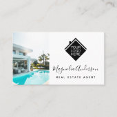 Carte De Visite Logo noir blanc Immobilier (Devant)