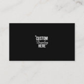 Carte De Visite Logo noir et blanc minimal (Devant)