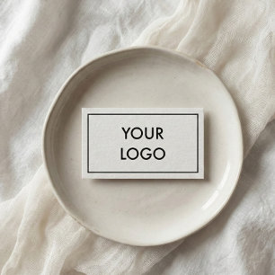 Carte De Visite Logo noir et blanc sophistiqué minimal