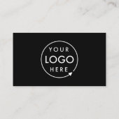 Carte De Visite Logo noir | Icônes modernes de réseaux sociaux (Dos)