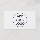 Carte De Visite Logo noir simple moniteur de yoga (Dos)