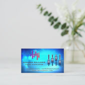 Carte De Visite Logo numérique | Mixer | Arrière - plan musical (Debout devant)