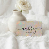 Carte De Visite Logo Opal Stone Code QR