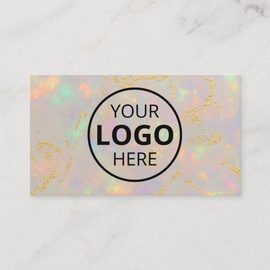 Carte De Visite Logo Opal Stone Code QR (Devant)